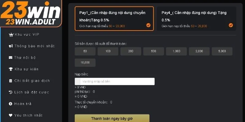 Phương thức nạp tiền ku casino bằng ví điện tử hiệu quả